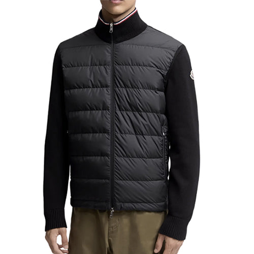 몽클레어 집업 코튼 가디건 패딩 블랙