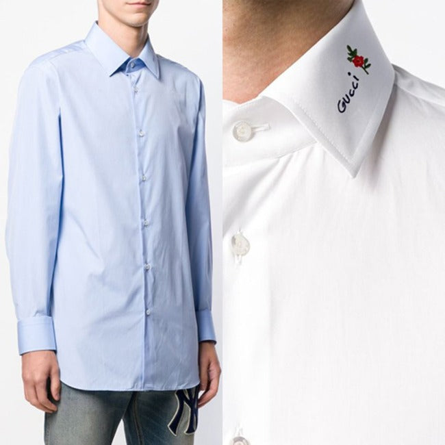 (국내배송, 당일출고) 구찌 플라워 자수로고 셔츠 ~2Color~