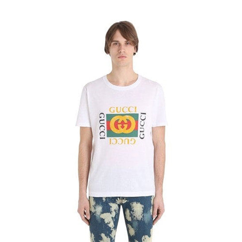 (국내배송, 당일출고) 구찌 빈티지 사각로고 티셔츠