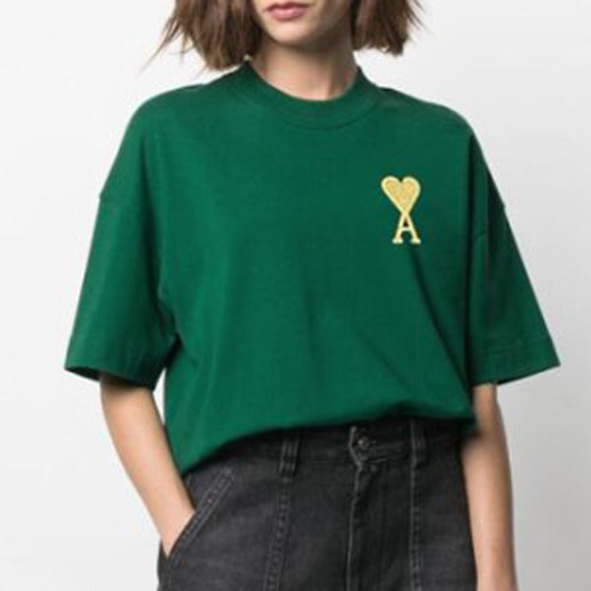 (국내배송) 아미 ami 익스클루시브 골드하트로고 반팔티셔츠 ~3color~