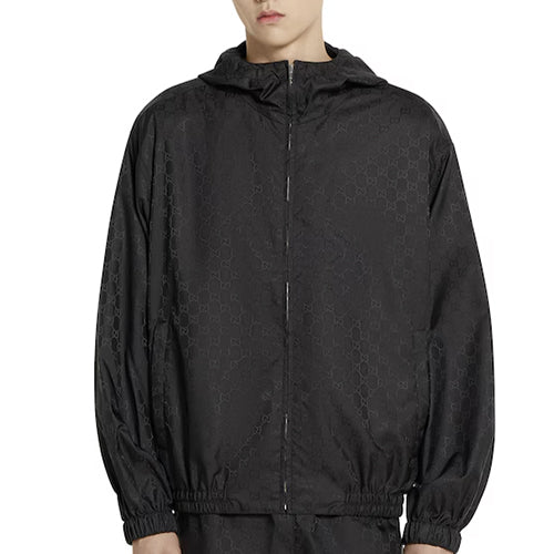 구찌 GG 나일론 자카드 지퍼 바람막이 재킷