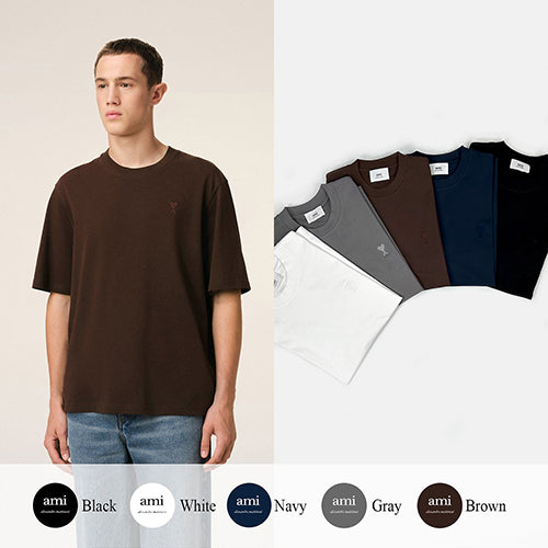 (국내배송, 당일출고) 아미 드 꾀흐 까마이외 자수 반팔 티셔츠 ~5Color~