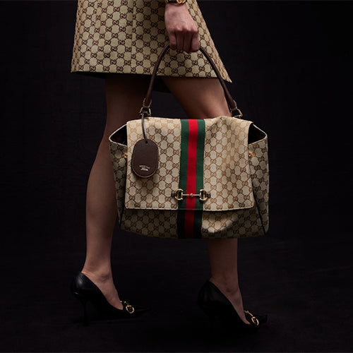 구찌 파파라초 탑 핸들백 베이지  (미디엄,라지)