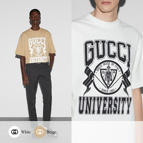 (국내배송, 당일출고) 구찌 유니버시티 프린트 티셔츠 ~2Color~