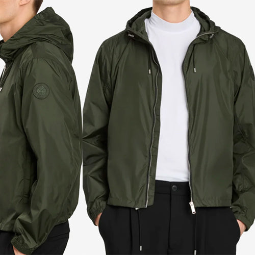 캐나다구스 드리프트 바람막이 후디 자켓 그린