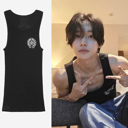 크롬하츠 홀스슈 탱크탑 (에스파 지젤,박원빈 착용)
