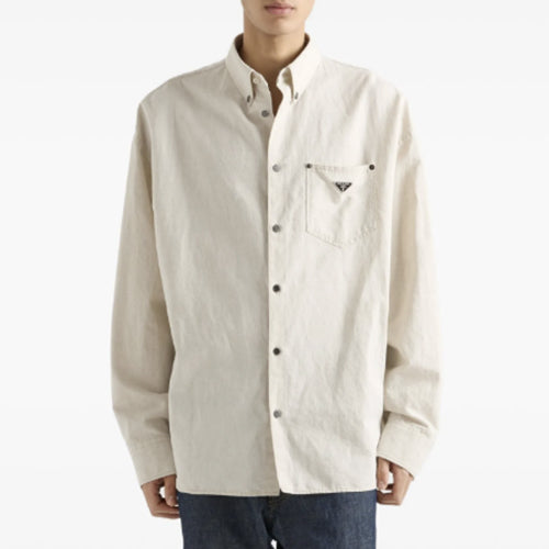 프라다 샴브레이 셔츠