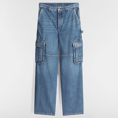 디올 카고 데님 팬츠