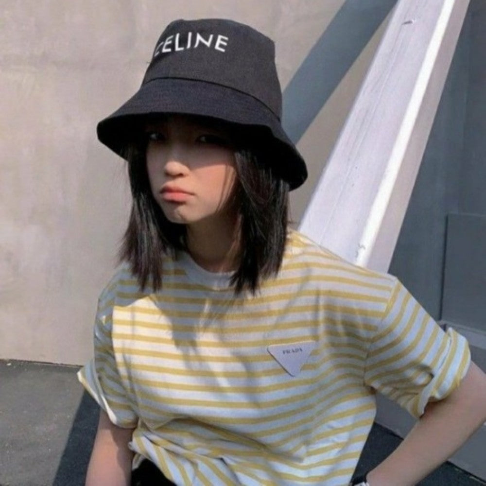 (국내배송)셀린느 레터링 버킷햇(블랙)