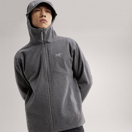 아크테릭스 소이어 울 후드 그레이