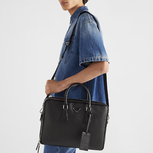 프라다 사피아노 가죽 브리프케이스 (2VE022)