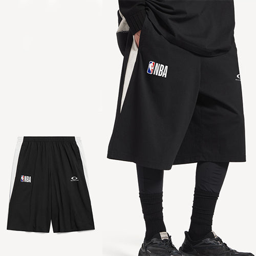 발렌시아가 x NBA 콜라보레이션 트랙수트 쇼츠 블랙 화이트