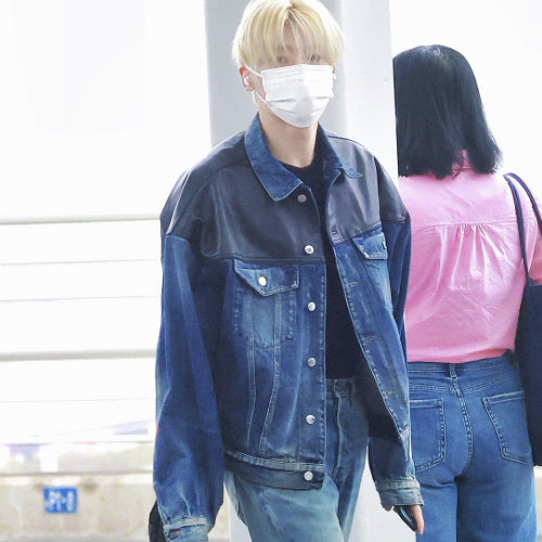 프라다 페이디드 블루 코튼 데님 재킷 (김태리,시온 착용)