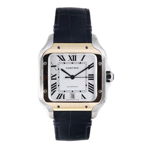 까르띠에 산토스 콤비 러버밴드 40mm