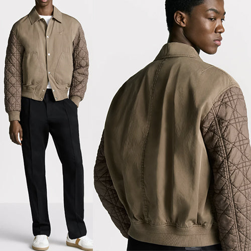 디올 꾸뛰르 릴리 오브 더 밸리 블루종 자켓 브라운