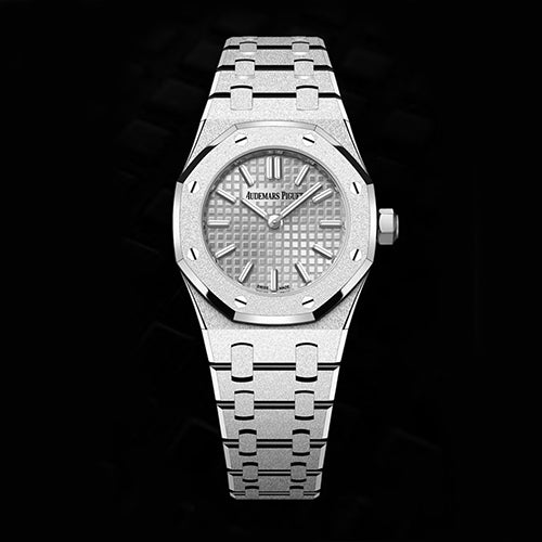 오데마 피게 로열 오크 미니 프로스티드 화이트 골드