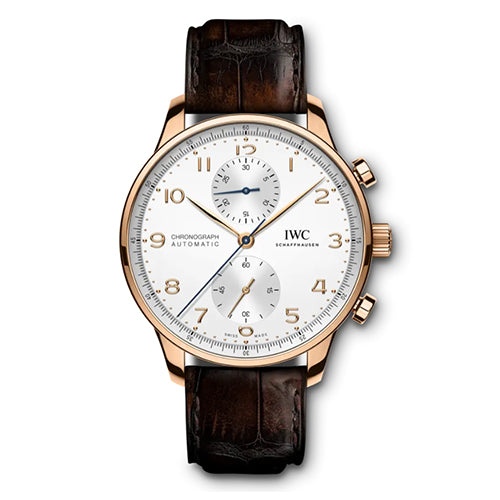 IWC 아이더블유씨 포르투기즈 IW371480 크로노그래프 화이트/로즈골드