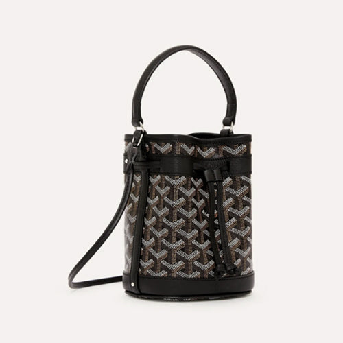 고야드 쁘띠 플로 미니 버킷백 블랙