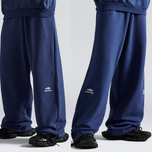 발렌시아가 스트레이트 팬츠 네이비