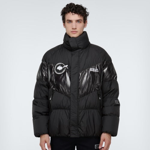 몽*레어 지니어스 7 프래그먼트 블레인 로고 패딩